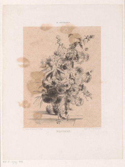 Arranjo de flores de Hendrik Reekers