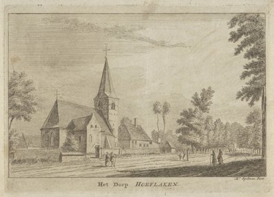 Vista de Hoevelaken The Village Hoeflaken (título no objeto) de Hendrik Spilman