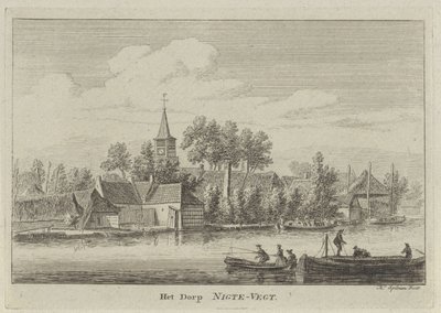 Vista de Nigtevecht A Aldeia de Nigte-Vegt (título no objeto) de Hendrik Spilman