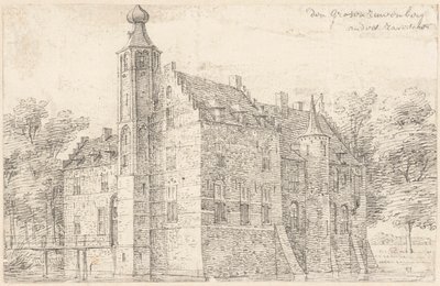 O castelo de Grote Ruwenberg perto de St. Michielsgestel de Hendrik Spilman