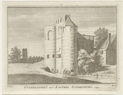 Ruínas do castelo de Zandenburg, Veere
Restos do castelo de Zandenburg, 1743 (título sobre o objecto) de Hendrik Spilman