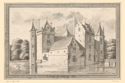 Vista do Castelo Assumburg perto de Heemskerk, 1640 