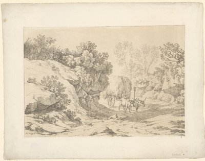 Carrinha de feno na estrada
Tentamina Lithographica (título da série)
Paisagens italianas (título da série) de Hendrik Voogd