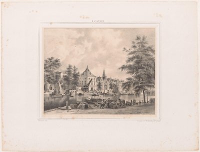 Vista de Haarlem a partir de Spaarne de Hendrik Wilhelmus Last