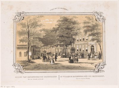 Vista de Rijzenburg Gezigt van Rijzenburg perto de Driebergen a três horas de Utrecht (título no objeto) Utrecht e arredores (título da série no objeto) de Hendrik Wilhelmus Last