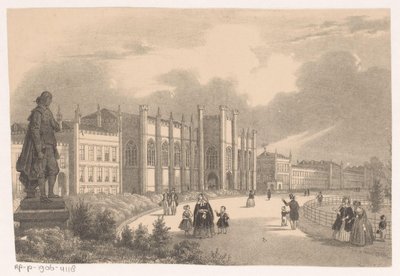 Vista do Willemshof no Willemspark por volta de 1849 de Hendrik Wilhelmus Last