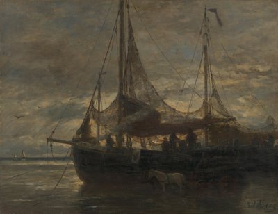 Holandês: Evening Evening de Hendrik Willem Mesdag