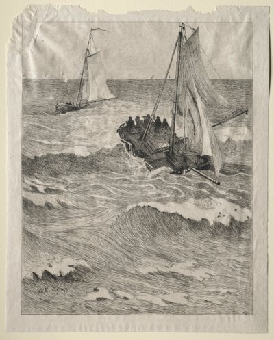 Cena Marinha de Hendrik Willem Mesdag