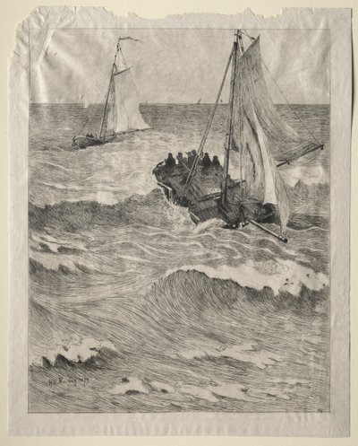 Cena Marinha, 1879. de Hendrik Willem Mesdag