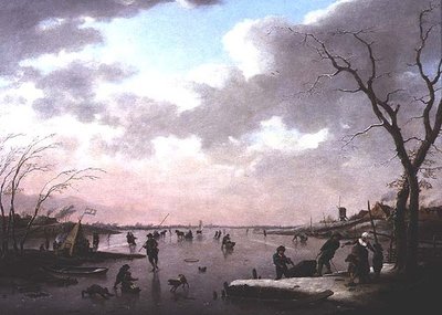 Cena de Inverno, Números sobre o gelo de Hendrik Willem Schweickhardt