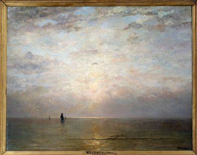 Sol do pôr-do-sol. Pintura de Hendrik Wilhem Mesdag (1831-1915), ec. Holl. Século XIX. Óleo sobre tela. Dim: 1,40 x 1,80m. Paris, Musee d