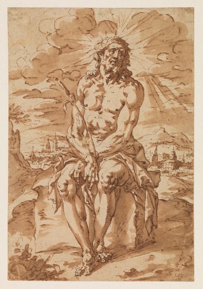 Homem das Dores - Ecce Homo, 1585-1630 de Hendrick de Clerck