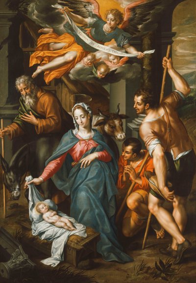A Adoração dos Pastores, de Hendrick de Clerck