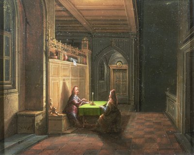 Cristo na casa de Nicodemis de Hendrik van Steenwyck