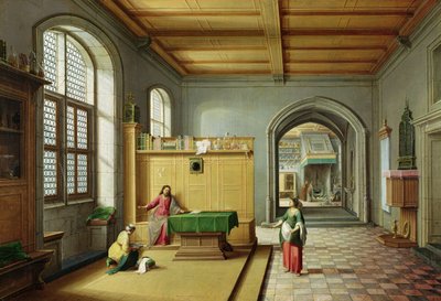 Cristo na casa de Marta e Maria de Hendrik van Steenwyk