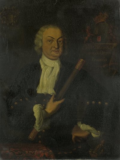Hendrik Swaardecroon (1667-1728). Governador-geral (1718-25) de Hendrik van den Bosch (copy after)