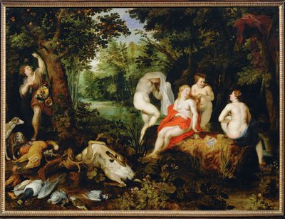 Diana, a descansar depois da caçada (pintura sobre tela) de Hendrik van the Elder Balen
