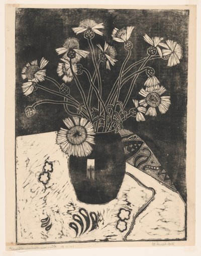 Flores em um vaso de Henk Henriët (signed by artist)