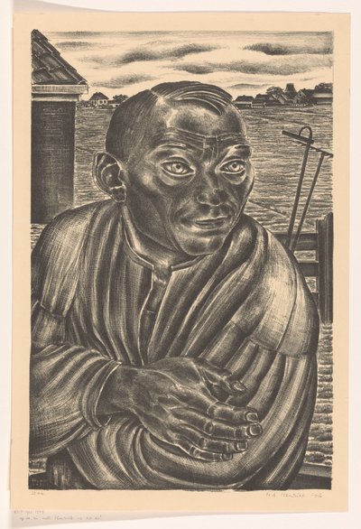 Agricultor na paisagem de Henk Henriët