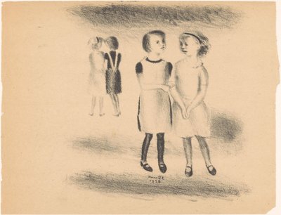 Raparigas na rua de Henk Henriët