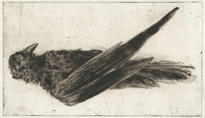 O grande corvo pendurado de Henri-Charles Guérard