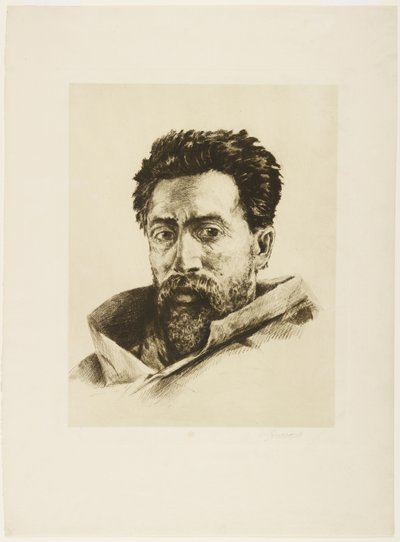 A Striker, c.1888 (gravura e roleta) de Henri Charles Guérard