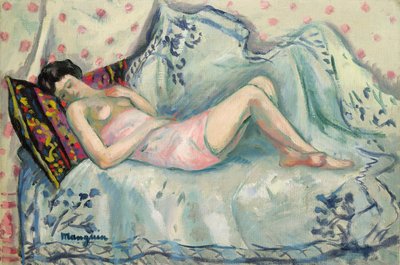 Anita na Blusa Cor-de-Rosa de Henri Charles Manguin