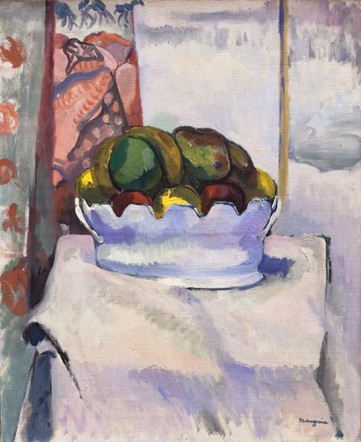 Frutos e moustier,1907 (óleo sobre tela) de Henri-Charles Manguin
