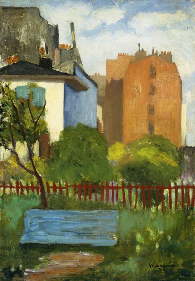 The Bench, Rue Boursault; Le Banc, rue Boursault de Henri Charles Manguin