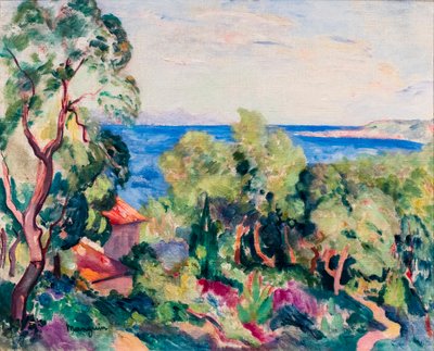 O Golfo de Saint-Tropez, cerca de 1906-1909 (óleo sobre tela) de Henri-Charles Manguin