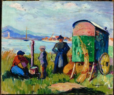 A caravana dos ciganos de Henri-Charles Manguin