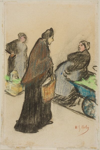 Mulheres do mercado de Henri-Gabriel Ibels