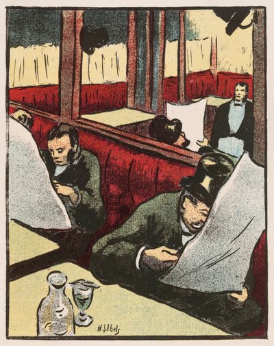 Programa de teatro para A Bela Adormecida, Bodas de Prata e Ahasvère de Henri-Gabriel Ibels