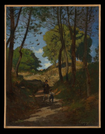 Abetos em Les Trembleaux, perto de Marlotte de Henri-Joseph Harpignies