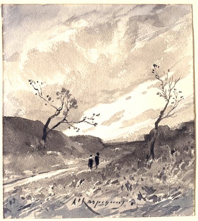 Paisagem nas Landes de Henri-Joseph Harpignies