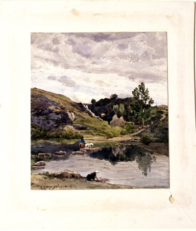 Paisagem fluvial de Henri-Joseph Harpignies