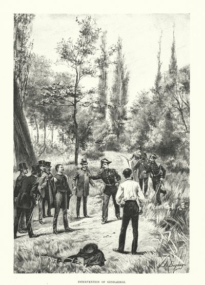 Intervenção dos Gendarmes (gravura) de Henri-Louis Dupray
