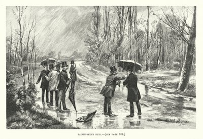 Duelo de Saint-Beuve (gravura) de Henri-Louis Dupray
