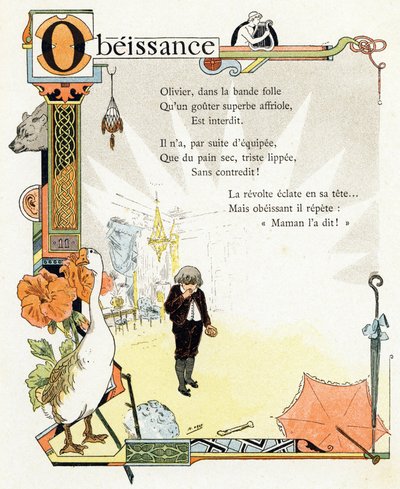 Ilustração para "Alphabet of good examples", c.1890 (gravura) de Henri (1858 1924) Gray