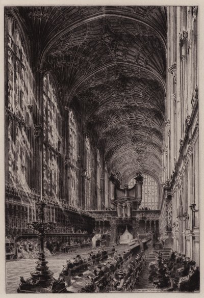 Cambridge: Interior da Capela do King