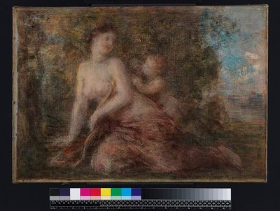 Vénus e Cupido, antes de 1904 (óleo sobre tela) de Henri (attr. to) Fantin Latour