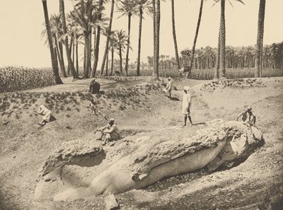 Estátua de Sesostris reclinado (Saqqara) de Henri Béchard