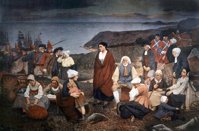 Espalhamento dos Acadianos em 1755, c.1900 (pintura) de Henri Beau