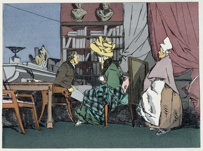 O Sr. Chefe de Divisão dando uma audiência - em "Moral Administrativa" por Henri Monnier de Henri Bonaventure Monnier