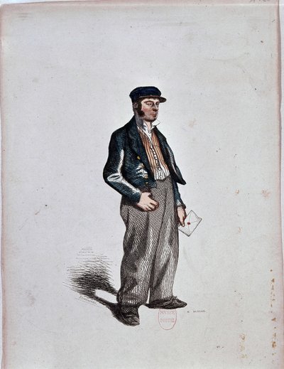 The Commissionaire (Factor) de Henri Monnier, c. 1850 de Henri Bonaventure Monnier