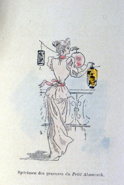 Uma mulher com lanternas de papel de Henri Boutet