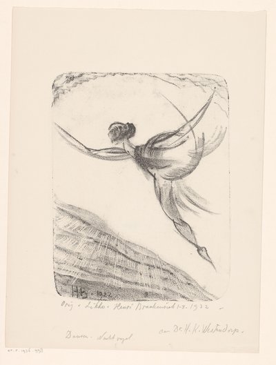 Dançar. Pássaro noturno (título original no objeto) de Henri Braakensiek (signed by artist)