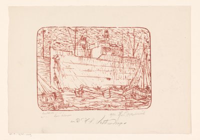 Haven te Antwerpen (título original sobre o objecto) de Henri Braakensiek (signed by artist)