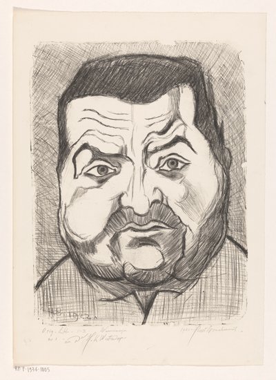 Retrato de um homem desconhecido Madmen (título original da série no objeto) de Henri Braakensiek (signed by artist)