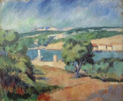 Perto de St. Tropez de Henri Charles (after) Manguin